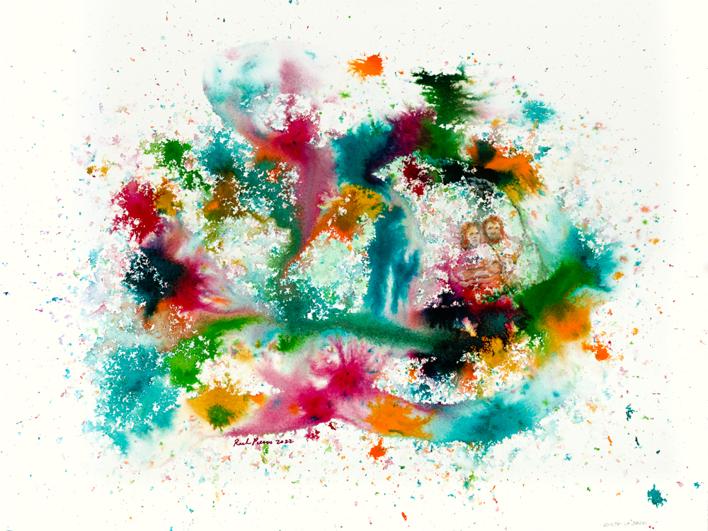 Parable Art by Richard Pierro — companion to Bathing in the Warmth of God